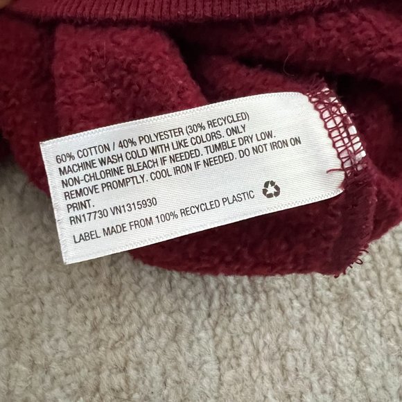 Wild Fable Aspen Crewneck Sweatshirt Top L Red - Picture 8 of 8